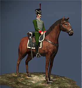 Mounted Cazadores