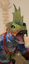 Red Crested Skink Chief (Horned One)